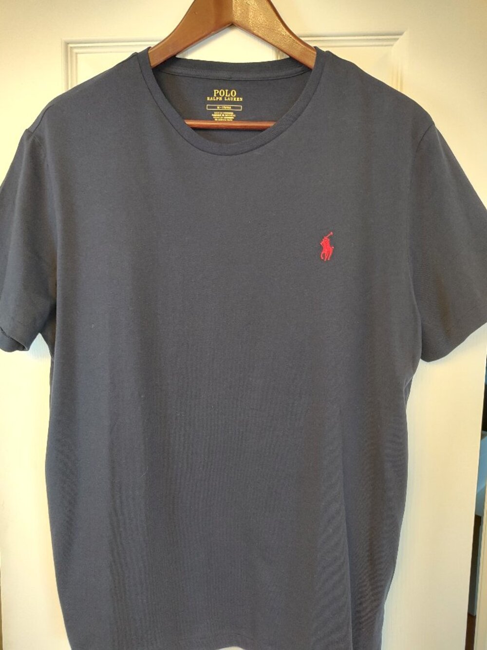 BNW/OT POLO RALPH LAUREN Classic Fit Crewneck Navy Blue T-Shirt Size Medium